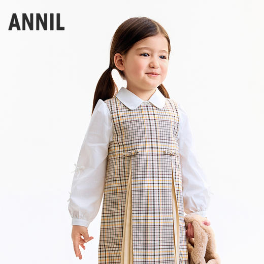 【实体店同款】女童翻领长袖上衣秋季新款安奈儿童装XG531355 商品图0