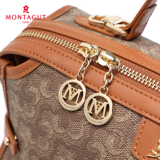 梦特娇女士精致PVC百搭单肩包时尚斜挎包可爱老花手提包 商品图7