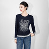 「高货wl」全新升级【铂金会员238/天猫319/差价81】(95529)洛诗琳暖毛星辰刺绣羊毛衫2025冬季气质慵懒感针织上衣女 商品缩略图0