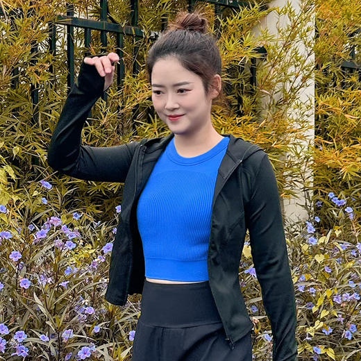 壁虎瑜伽【2511SY443】连帽修身显瘦外套【5天发货】 商品图10