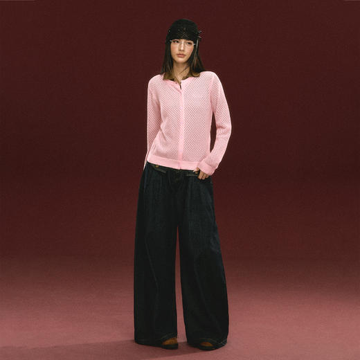 Ariseism 美式复古设计感针织开衫毛衣女秋冬新款上衣 商品图4