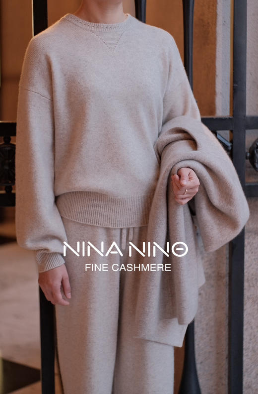 泡泡袖圆领衫 羊绒套衫 商品图2