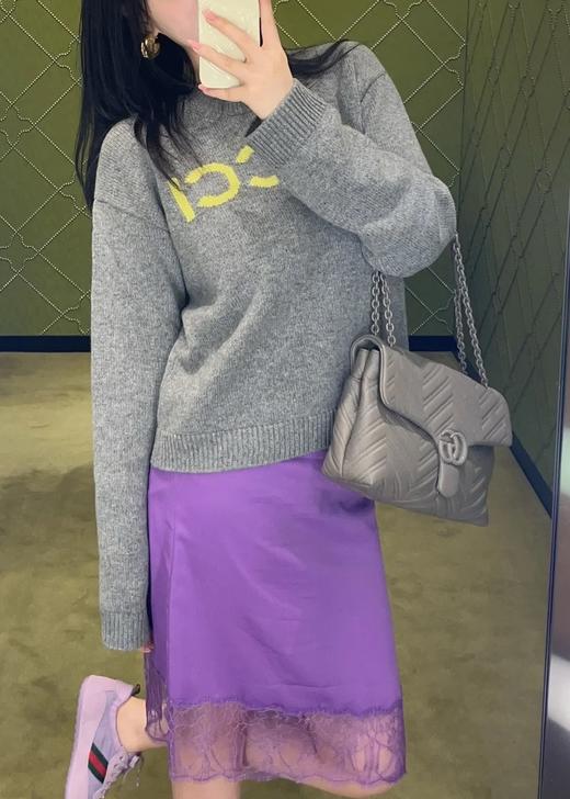 女款羊毛提花针织毛衣hu012 商品图3