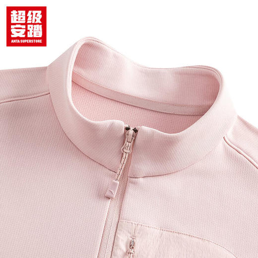 超级安踏抓绒运动外套女士秋季户外保暖多口袋内搭外穿夹克上衣162546701U 商品图4