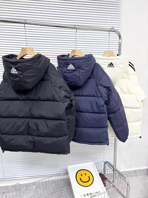 D111974日系纯色系列三道杠基础款情侣羽绒服 商品图1