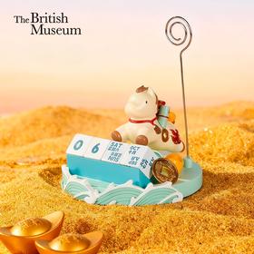 大英博物馆东方梦境系列马上有钱日历便签夹桌面小摆件