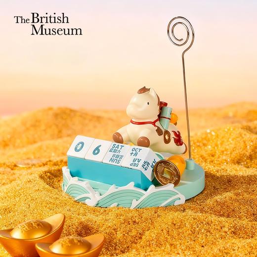 大英博物馆东方梦境系列马上有钱日历便签夹桌面小摆件 商品图0