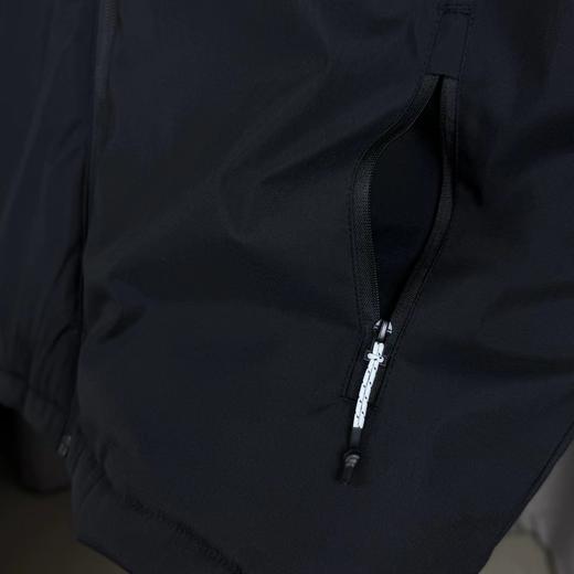 D111945三道杠连帽加厚棉服胸前刺绣logo字母长袖拉链夹克口袋外套 商品图8