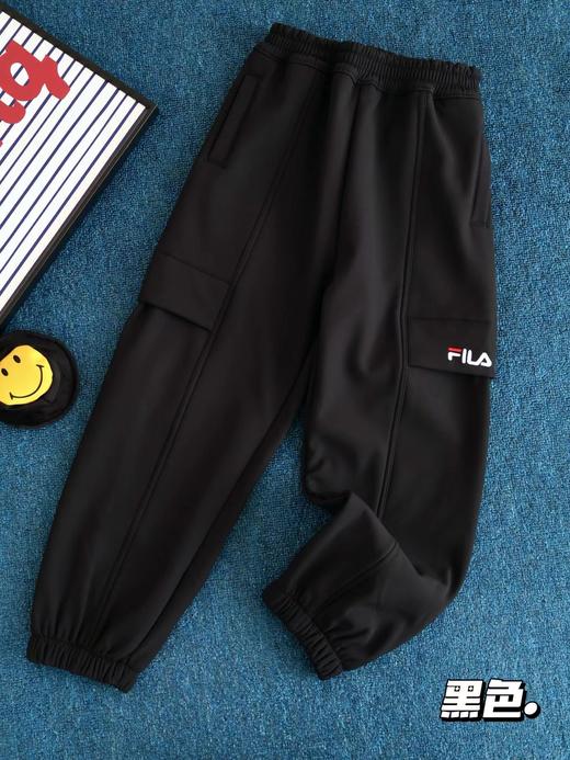 D111911防水梭织加绒耐磨耐造弹力舒适儿童加绒裤 商品图8