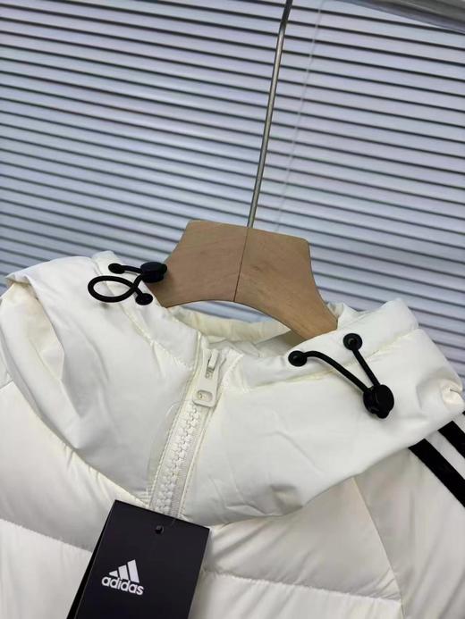 D111974日系纯色系列三道杠基础款情侣羽绒服 商品图7