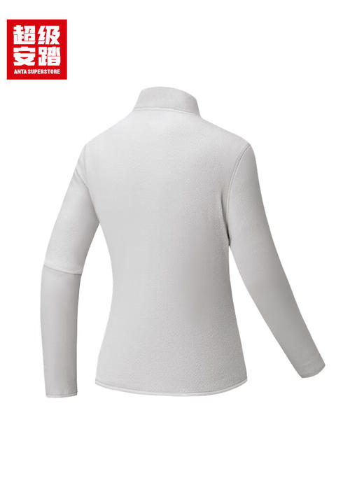 超级安踏焱壳丨抓绒运动外套女士户外POLARTEC保暖立领针织开衫162546710U 商品图3