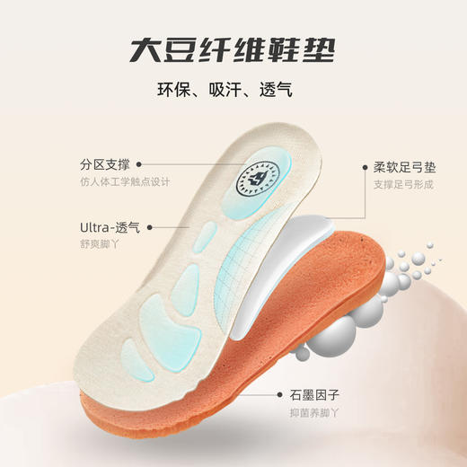 泰兰尼斯冬季新款运动鞋加绒保暖男女童软底舒适学步鞋T01T5D8335 商品图4