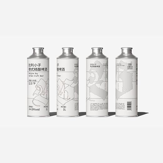 【久】比利小子 德式小麦12.5度1L马口铁罐1*6听（纸箱） 商品图0
