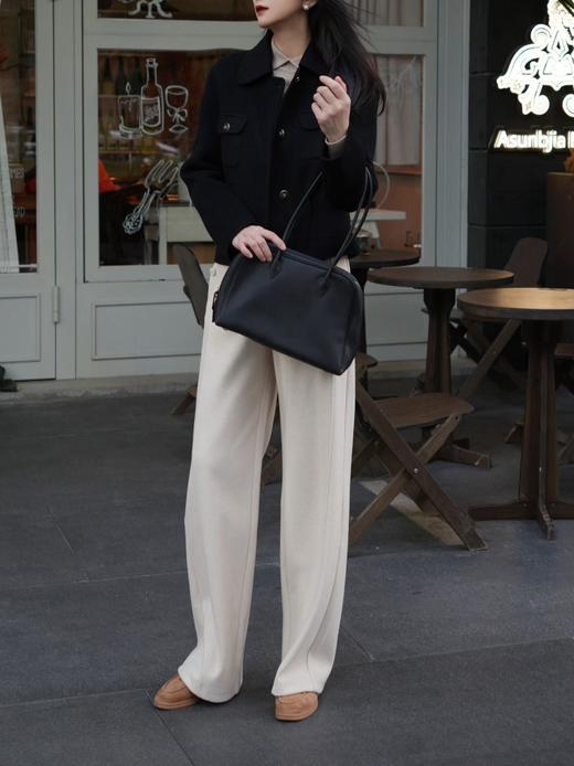 糯感云朵|设计感抽绳直筒裤 商品图0