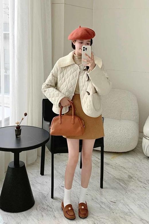 LNNNS 高级感洋气菱形格子棉服厚实外套 21575 商品图1