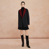 QH918斯尔丽2025新款含山羊绒羊毛双面双色双排通勤优雅气质简约大衣 商品缩略图3