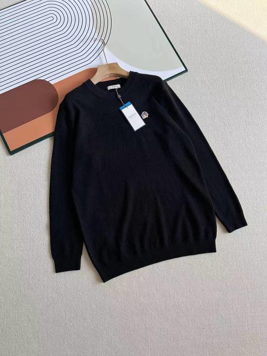 D111920秋冬新款纯色通勤上衣男保暖休闲毛衣羊绒针织衫上衣 商品图5