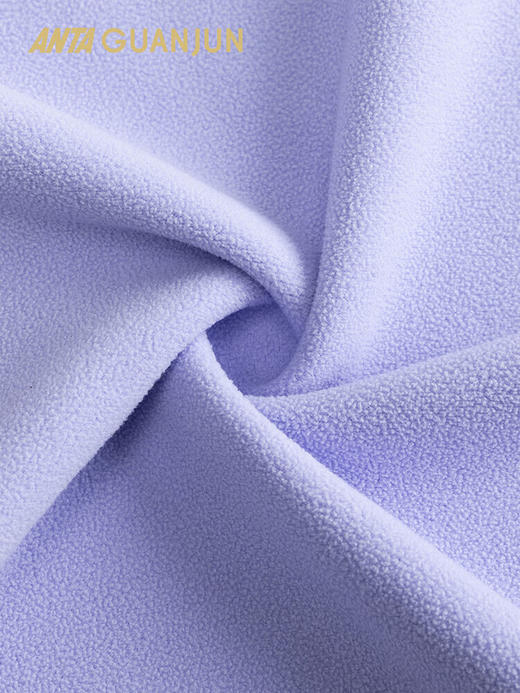 安踏冠军户外滑雪系列抓绒外套女士轻暖绒立领运动上衣162540704 商品图5