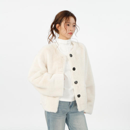 挡风毛绒保暖水貂绒外套-纪念日百货门店同款167444033 商品图1