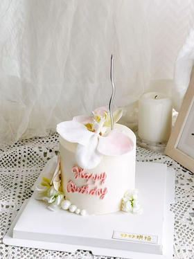 鲜花蝴蝶兰蛋糕