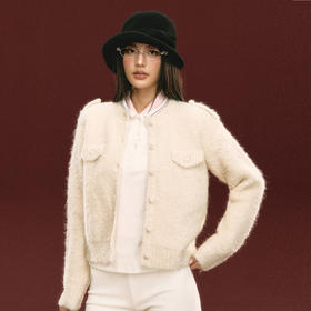 Ariseism 美式复古设计感针织开衫毛衣女秋冬新款上衣