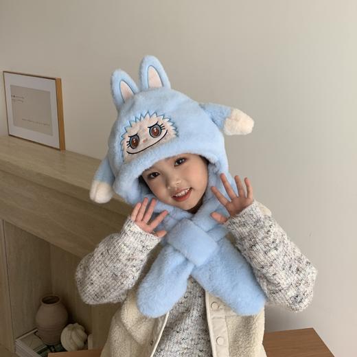 【YW】无忧购59元2件耳朵会动的拉布布儿童保暖帽子围巾二合一（截单后3-5天发货) 商品图6