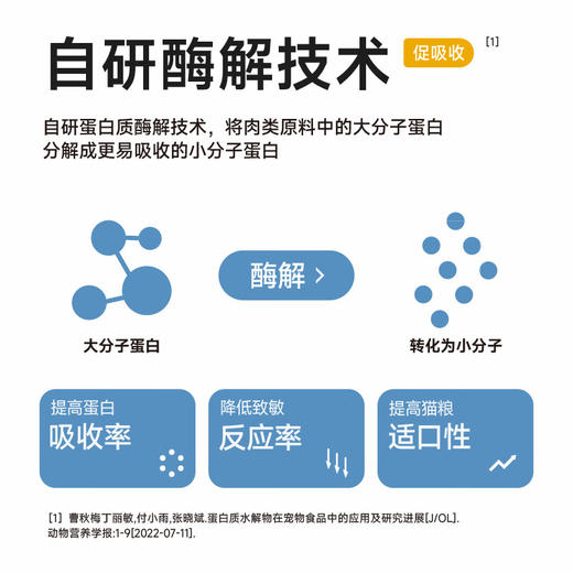 纯福 酶解全价猫粮（鸡肉配方）1.5kg 商品图1
