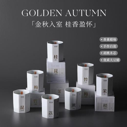 【金秋入室 桂香盈怀】陶瓷香薰蜡烛礼盒送男女生礼物生日伴手礼节日礼品摆件 商品图0