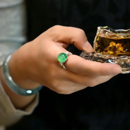 “泓”18k翡翠戒指 商品图5