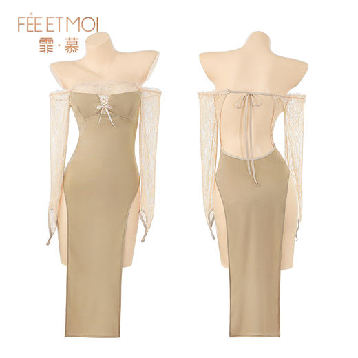 【情趣内衣】霏慕 绝欲娇妻抹胸露背连衣裙ZY129 商品图10