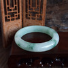 【天然正品】A货翡翠天然正桩细腻无纹裂飘蓝花糯冰种55.5号翡翠手镯55.5号（皆取最大值）女士230325AH06 商品缩略图3