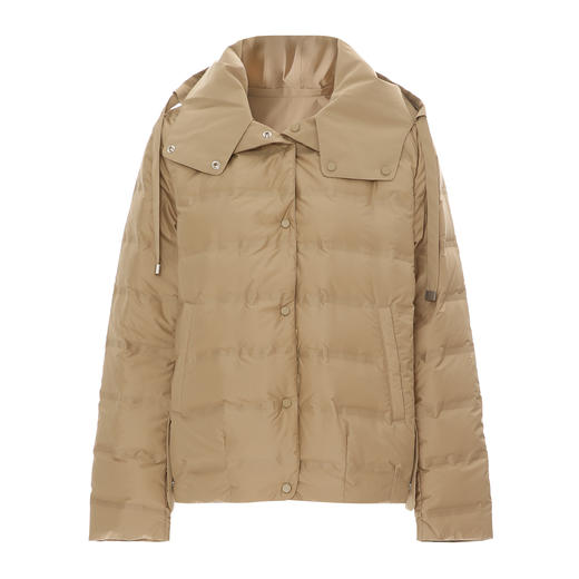 EITIE爱特爱防风显瘦短款保暖舒适纯色连帽羽绒服外套冬新款8011711 商品图5