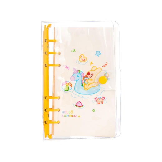 夏日系列透明皮活页笔记本 商品图6