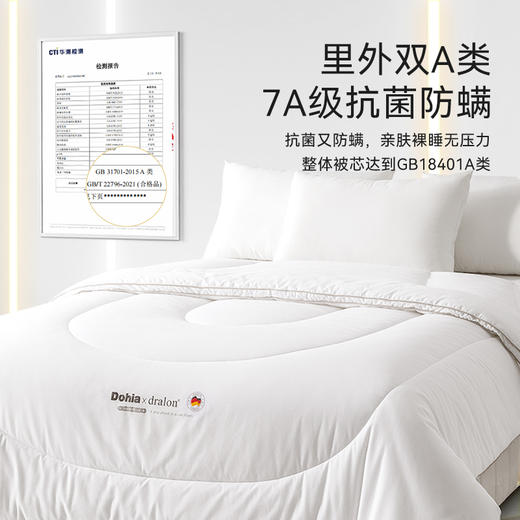 多喜爱 路易斯德绒全棉【抗菌防螨】【A类面料】【进口德绒纤维】8斤加厚冬被 商品图0