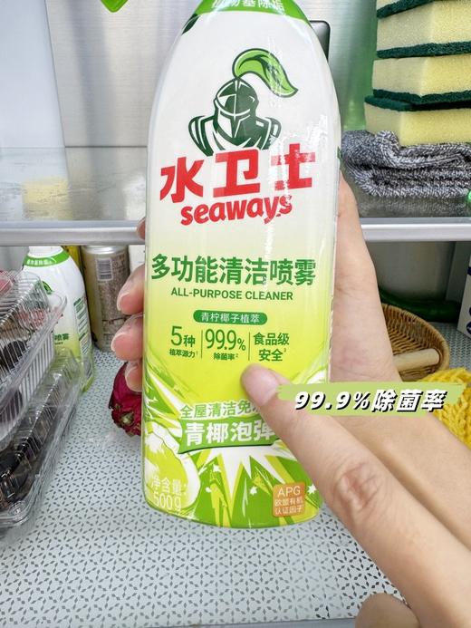 2月9号停发【水卫士多功能清洁喷雾】青椰泡弹，温和清洁不伤手！释放植萃源力，除污除菌让家居环境焕然一新！！一喷一擦，轻松搞定全屋清洁， 可清洁餐桌、冰箱、微波炉  0130 商品图4