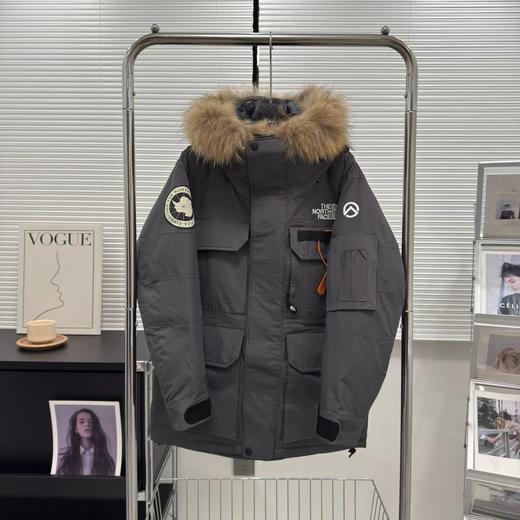 D111960光电子机能四口袋极地工装毛领羽绒服 商品图12