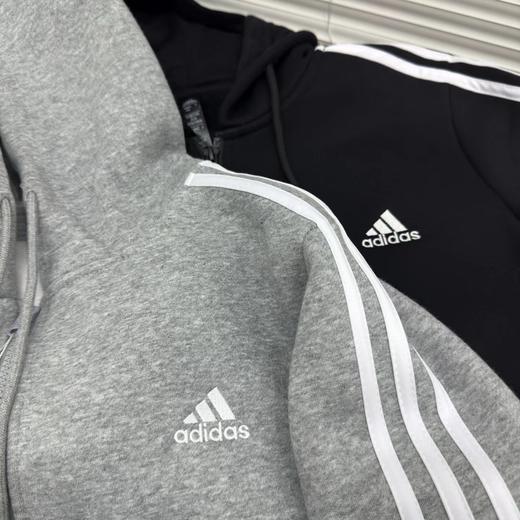 D111961万针刺绣两侧三条杠万针刺绣logo连帽卫衣外套 商品图1