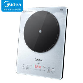 美的（Midea）铂钻系列 电磁炉 多档调节家用火锅炉 2200W大功率微晶面板匀火加热 智能定时 MC-E22B20