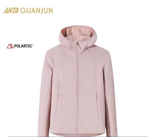 安踏冠军户外系列 Polartec棉加绒连帽运动外套女士通勤162440707 商品图0