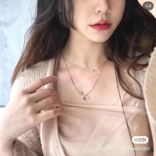 D111918神秘星月双层锁骨项链可以分开佩戴哈 商品图8