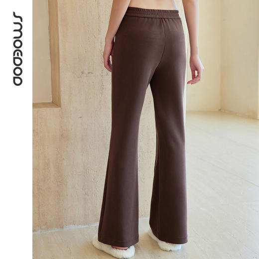 SMOEDOD/水沐伊朵垂感休闲喇叭裤高腰常规哑光轻职风秋冬季6638 商品图6