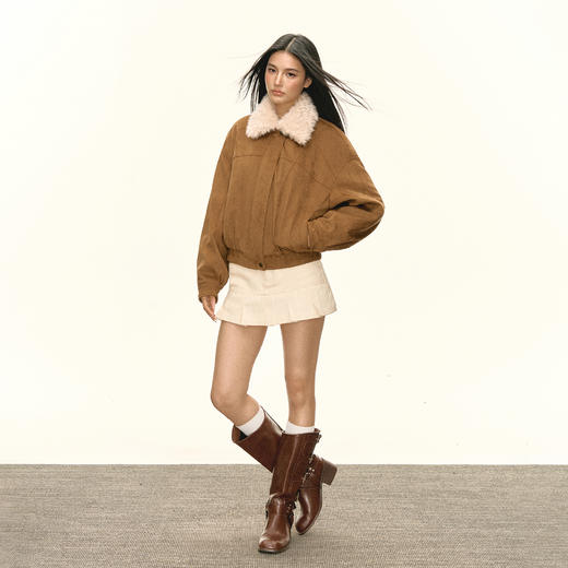 Ariseism 美式复古设计感加厚外套女秋冬新款保暖上衣 商品图3