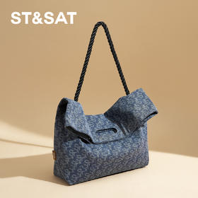 星期六通勤系列丹宁牛仔托特包SSD521A06Z