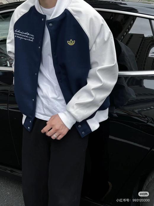 D111959呢子皮机绗棉拼接设计刺绣logo外套夹克 商品图9