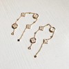 D111919老花白贝母Monogram四叶草造型四花手链 商品缩略图4