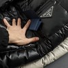 D111934胸前拉链设计25年秋冬黑杏拼色白鸭绒羽绒服 商品缩略图14