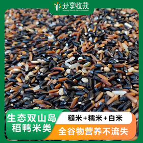 生态双山岛稻鸭米 糙米+糯米+白米  | 合作生产 | 基地直发包邮 * Ecological Shuangshan Island Rice and Duck Rice