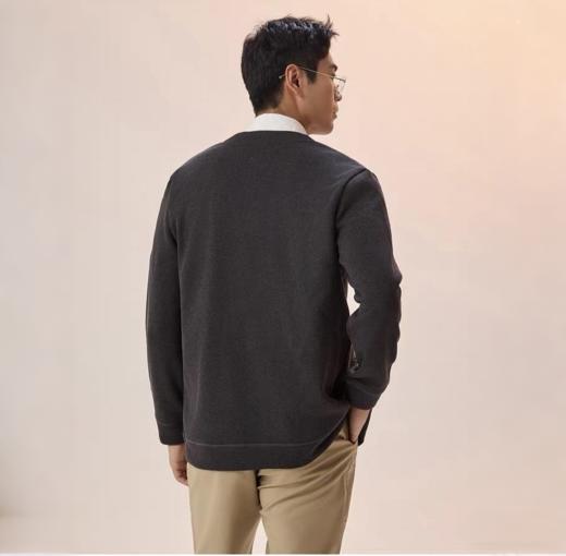 【72小时发货】Gesamy男士绵羊毛圆领卫衣/针织开衫 混纺面料柔软亲肤保暖力满分 儒雅少年感简约百搭秋冬男士必备 商品图13