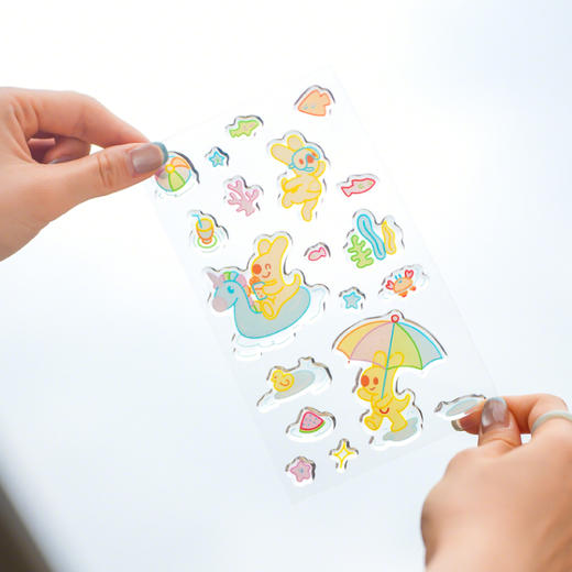 夏日系列果冻胶贴纸 商品图0