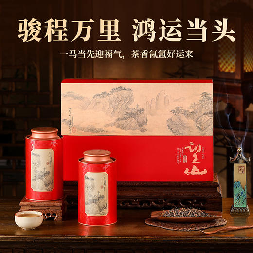 【望山骏韵礼盒】去寻特级蜜香金骏眉 红茶礼盒 武夷山特级金骏眉自己喝送领导送亲戚 商品图1